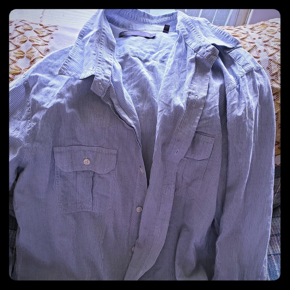 Men's Vince long sleeve button up